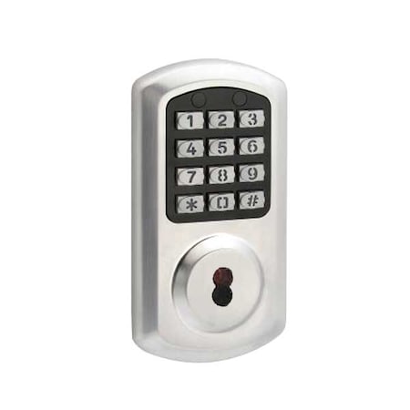Townsteel TownSteel: E-Smart 2000 Series Grade 2 Deadbolt -Satin Chrome-IC Core 6 Pin TNS-E-SMART-2000-626-IC6